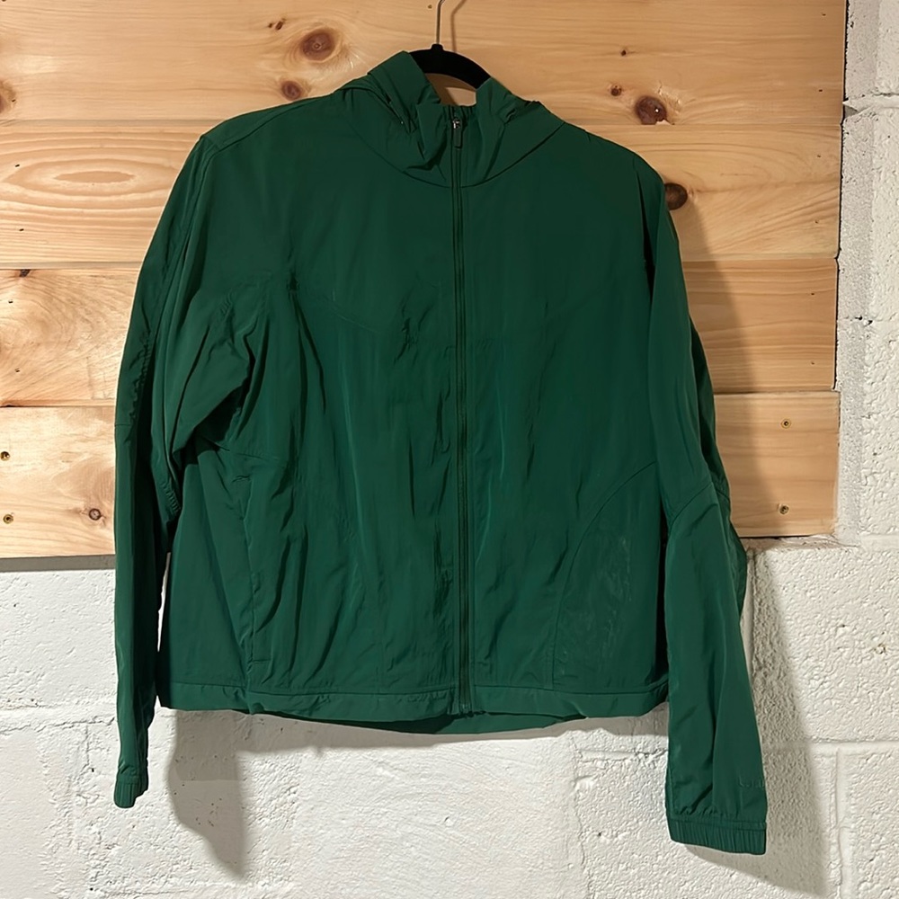 Lululemon Lightweight Hooded Jacket, Everglade Green, Size 8